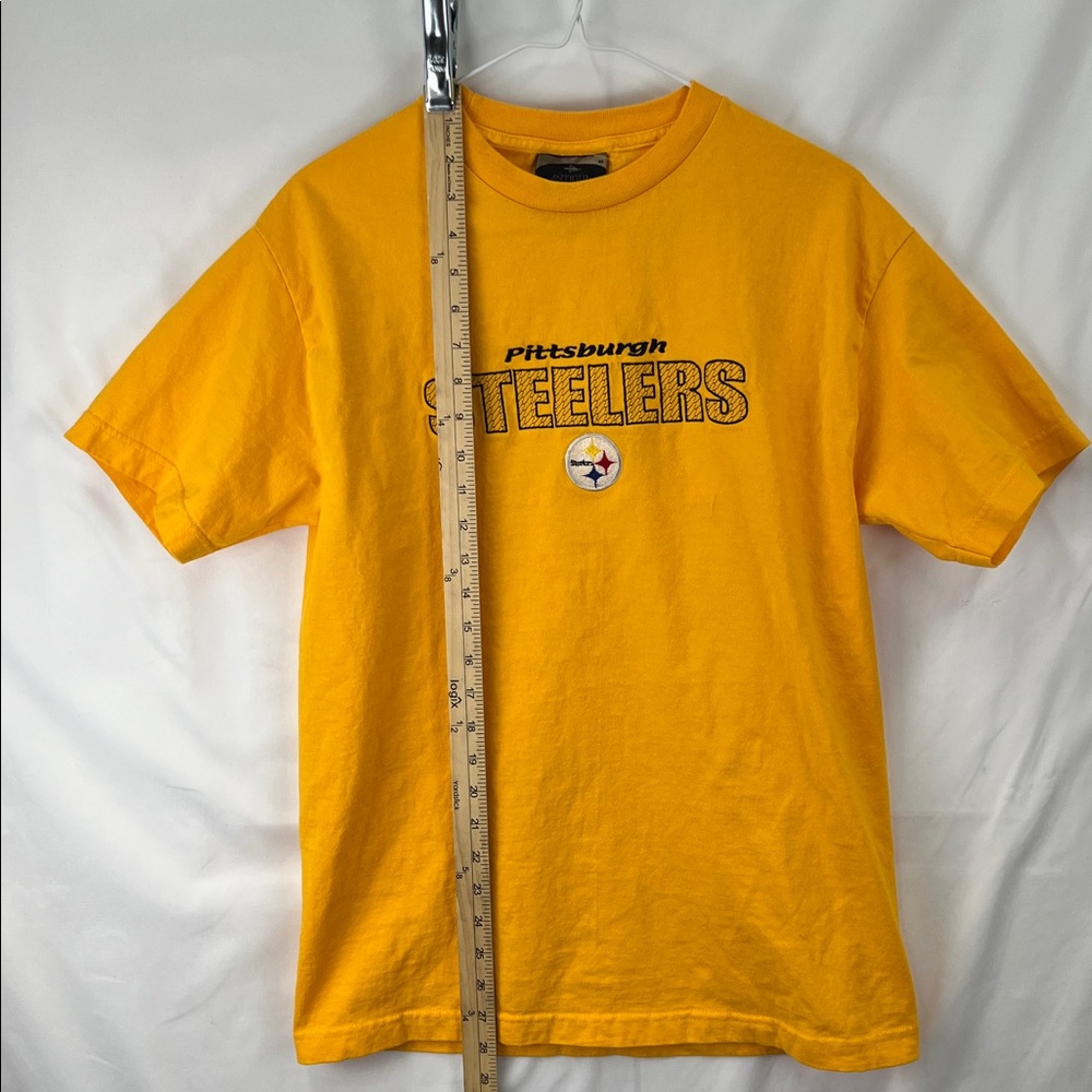 Antigua - Steelers TShirt - 100% Cotton - Black and Gold - Medium - Embroidered - Picture 4 of 7